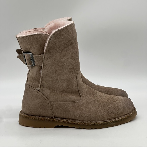 Birkenstock Uppsala Shearling Suede Leather Boots. Size 7